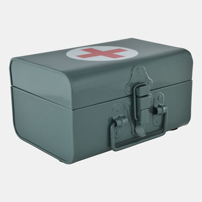 RECTANGULAR FIRST AID BOX   
